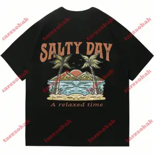 Model 3318 Erkek Yazlık Yuvarlak Yaka Kısa Kollu Günlük Tişört, Yaz