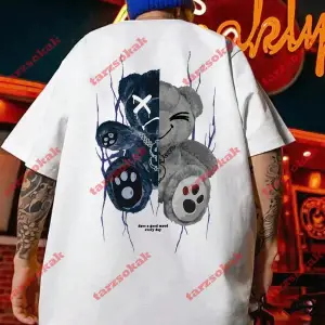 Model 3328 Erkek Yazlık Yuvarlak Yaka Kısa Kollu Günlük Tişört, Yaz