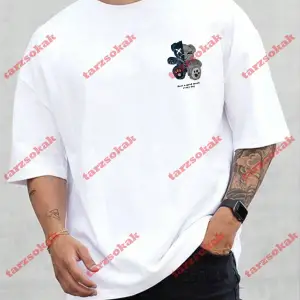 Model 3328 Erkek Yazlık Yuvarlak Yaka Kısa Kollu Günlük Tişört, Yaz