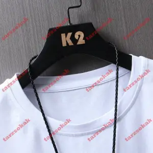 Model 3330 Erkek Yazlık Yuvarlak Yaka Kısa Kollu Günlük Tişört, Yaz