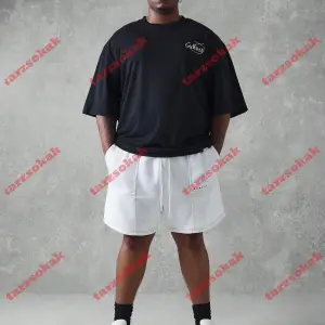 Model 3338 Erkek Yazlık Yuvarlak Yaka Kısa Kollu Günlük Tişört, Yaz