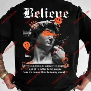 Model 3364 Erkek Yazlık Yuvarlak Yaka Kısa Kollu Günlük Tişört, Yaz