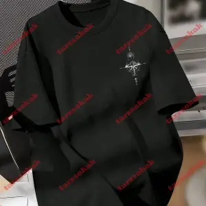 Model 3372 Erkek Yazlık Yuvarlak Yaka Kısa Kollu Günlük Tişört, Yaz