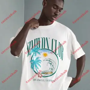 Model 3395 Erkek Yazlık Yuvarlak Yaka Kısa Kollu Günlük Tişört, Yaz