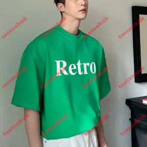 Model 3397 Erkek Yazlık Yuvarlak Yaka Kısa Kollu Günlük Tişört, Yaz