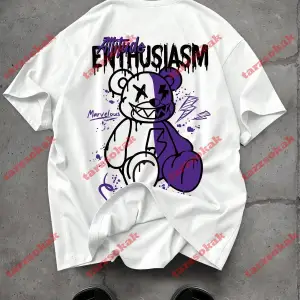 Model 3398 Erkek Yazlık Yuvarlak Yaka Kısa Kollu Günlük Tişört, Yaz