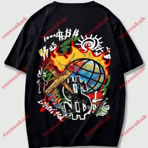 Model 3400 Erkek Yazlık Yuvarlak Yaka Kısa Kollu Günlük Tişört, Yaz