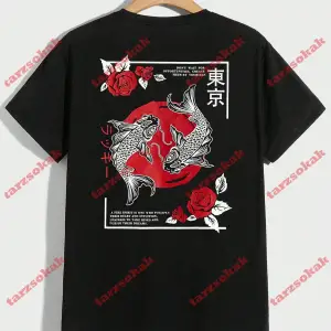 Model 3407 Erkek Yazlık Yuvarlak Yaka Kısa Kollu Günlük Tişört, Yaz