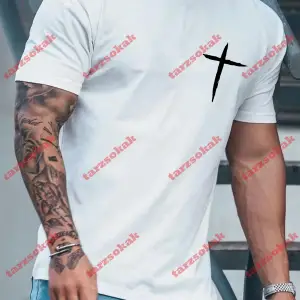 Model 3431 Erkek Yazlık Yuvarlak Yaka Kısa Kollu Günlük Tişört, Yaz