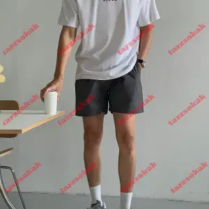 Model 3439 Erkek Yazlık Yuvarlak Yaka Kısa Kollu Günlük Tişört, Yaz