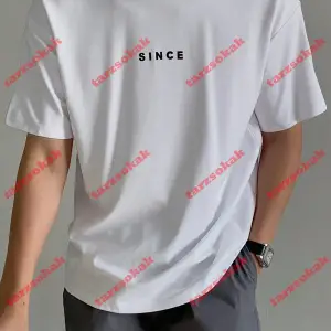 Model 3439 Erkek Yazlık Yuvarlak Yaka Kısa Kollu Günlük Tişört, Yaz