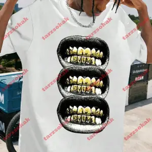 Model 3472 Erkek Yazlık Yuvarlak Yaka Kısa Kollu Günlük Tişört, Yaz