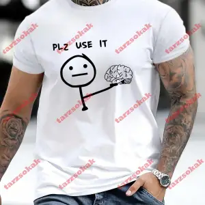 Model 3473 Erkek Yazlık Yuvarlak Yaka Kısa Kollu Günlük Tişört, Yaz