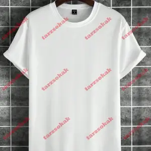 Model 3477 Erkek Yazlık Yuvarlak Yaka Kısa Kollu Günlük Tişört, Yaz