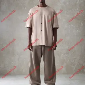 Model 3494 Erkek Yazlık Yuvarlak Yaka Kısa Kollu Günlük Tişört, Yaz