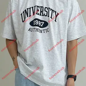 Model 3497 Erkek Yazlık Yuvarlak Yaka Kısa Kollu Günlük Tişört, Yaz