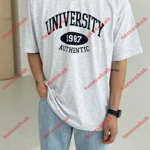 Model 3497 Erkek Yazlık Yuvarlak Yaka Kısa Kollu Günlük Tişört, Yaz