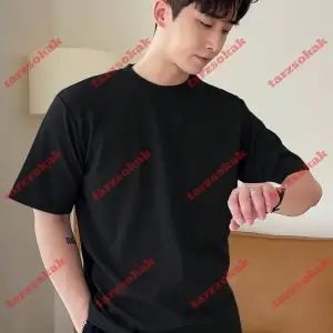 Model 3499 Erkek Yazlık Yuvarlak Yaka Kısa Kollu Günlük Tişört, Yaz