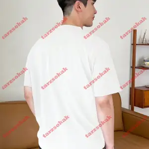 Model 3499 Erkek Yazlık Yuvarlak Yaka Kısa Kollu Günlük Tişört, Yaz