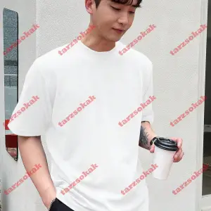 Model 3499 Erkek Yazlık Yuvarlak Yaka Kısa Kollu Günlük Tişört, Yaz