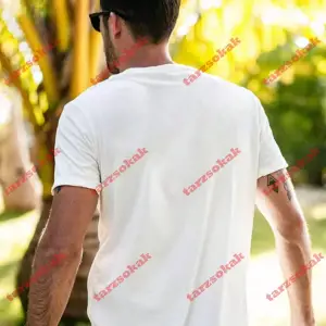 Model 3504 Erkek Yazlık Yuvarlak Yaka Kısa Kollu Günlük Tişört, Yaz