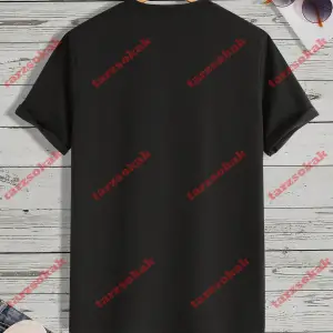 Model 3515 Erkek Yazlık Yuvarlak Yaka Kısa Kollu Günlük Tişört, Yaz