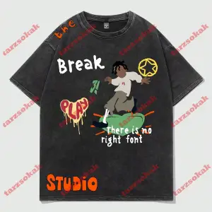 Model 3519 Erkek Yazlık Yuvarlak Yaka Kısa Kollu Günlük Tişört, Yaz