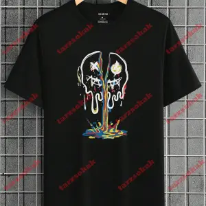 Model 3525 Erkek Yazlık Yuvarlak Yaka Kısa Kollu Günlük Tişört, Yaz