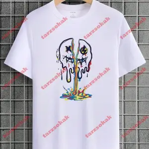 Model 3525 Erkek Yazlık Yuvarlak Yaka Kısa Kollu Günlük Tişört, Yaz