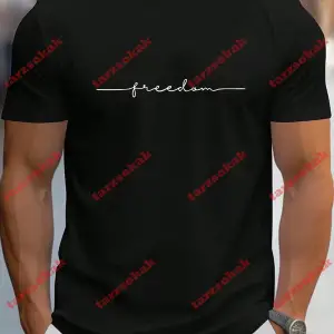 Model 3526 Erkek Yazlık Yuvarlak Yaka Kısa Kollu Günlük Tişört, Yaz