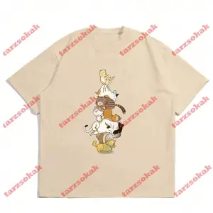 Model 3533 Erkek Yazlık Yuvarlak Yaka Kısa Kollu Günlük Tişört, Yaz