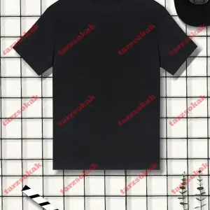 Model 3549 Erkek Yazlık Yuvarlak Yaka Kısa Kollu Günlük Tişört, Yaz