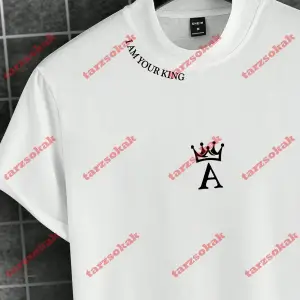 Model 3556 Erkek Yazlık Yuvarlak Yaka Kısa Kollu Günlük Tişört, Yaz