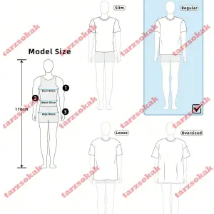 Model 3560 Erkek Yazlık Yuvarlak Yaka Kısa Kollu Günlük Tişört, Yaz
