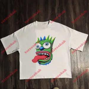 Model 3571 Erkek Yazlık Yuvarlak Yaka Kısa Kollu Günlük Tişört, Yaz