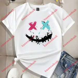 Model 3581 Erkek Yazlık Yuvarlak Yaka Kısa Kollu Günlük Tişört, Yaz