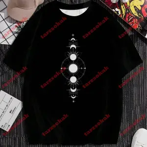 Model 3583 Erkek Yazlık Yuvarlak Yaka Kısa Kollu Günlük Tişört, Yaz