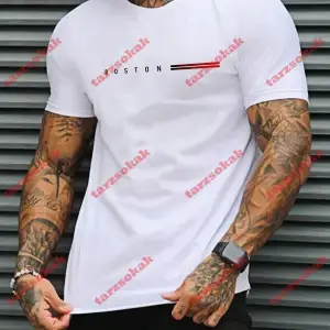 Model 3584 Erkek Yazlık Yuvarlak Yaka Kısa Kollu Günlük Tişört, Yaz