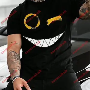 Model 3593 Erkek Yazlık Yuvarlak Yaka Kısa Kollu Günlük Tişört, Yaz