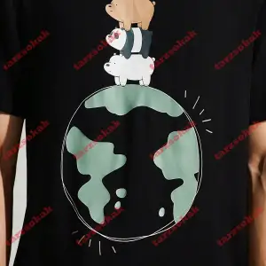 Model 3609 Erkek Yazlık Yuvarlak Yaka Kısa Kollu Günlük Tişört, Yaz