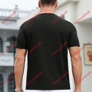 Model 3611 Erkek Yazlık Yuvarlak Yaka Kısa Kollu Günlük Tişört, Yaz