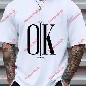 Model 3615 Erkek Yazlık Yuvarlak Yaka Kısa Kollu Günlük Tişört, Yaz