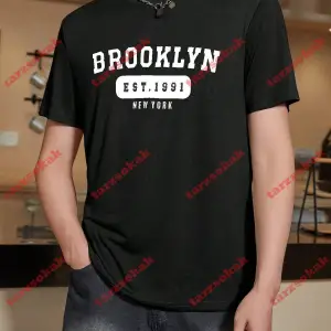 Model 3622 Erkek Yazlık Yuvarlak Yaka Kısa Kollu Günlük Tişört, Yaz