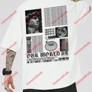 Model 3623 Erkek Yazlık Yuvarlak Yaka Kısa Kollu Günlük Tişört, Yaz