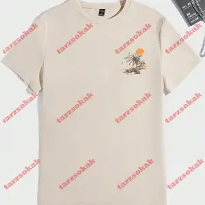 Model 3626 Erkek Yazlık Yuvarlak Yaka Kısa Kollu Günlük Tişört, Yaz