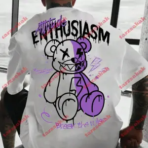 Model 3636 Erkek Yazlık Yuvarlak Yaka Kısa Kollu Günlük Tişört, Yaz