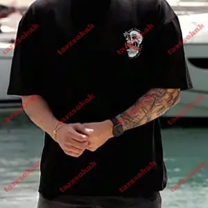 Model 3639 Erkek Yazlık Yuvarlak Yaka Kısa Kollu Günlük Tişört, Yaz