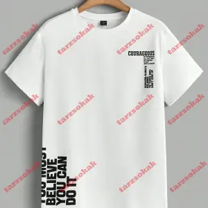 Model 3653 Erkek Yazlık Yuvarlak Yaka Kısa Kollu Günlük Tişört, Yaz