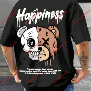 Model 3656 Erkek Yazlık Yuvarlak Yaka Kısa Kollu Günlük Tişört, Yaz