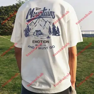 Model 3665 Erkek Yazlık Yuvarlak Yaka Kısa Kollu Günlük Tişört, Yaz